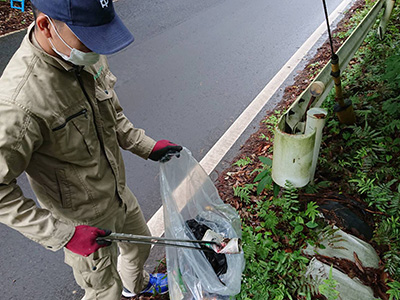 加工場周辺清掃ボランティア4